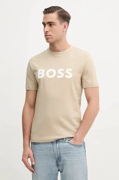 BOSS Bavlněné tričko BOSS