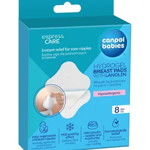 Canpol babies Hydrogelové prsní polštářky s lanolinem 8 ks