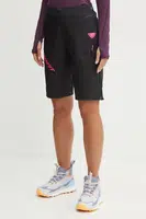 Sportovní šortky Dynafit Mezzalama Polartec Alpha dámské, černá barva, s potiskem, high waist, 08.0000071601