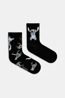 Dětské ponožky United Colors of Benetton x Disney černá barva, 6AO307043