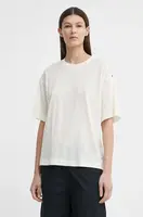 Bavlněné tričko G-Star béžová barva