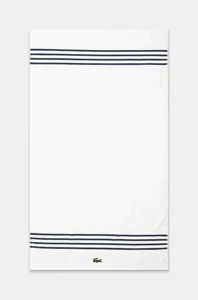 Velký bavlněný ručník Lacoste L Courtline Marine 90 x 150 cm