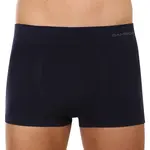 Gino Pánské boxerky bezešvé bambusové modré (53005) XL
