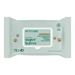ATTITUDE Super leaves Přírodní vlhčené čisticí ubrousky pro zvířecí mazlíčky 72 ks