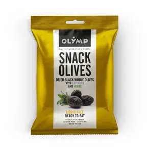 Olymp Sušené celé černé olivy s levandulí a bylinkami 70 g