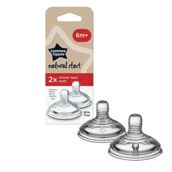 Tommee Tippee Natural Start Anti-Colic Savička na lahev Hustá strava 6m+ 2 ks
