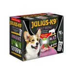 Julius K-9 Adult Menu Special Pack výběr v omáčce pro psy - telecí a králičí 12 x 100 g