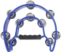 Cega Double Row Tambourine Blue