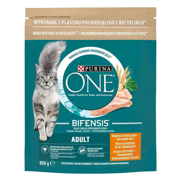Purina One suché krmivo pre mačky bohaté na kuracie mäso a celozrnné obilniny 9,75 kg