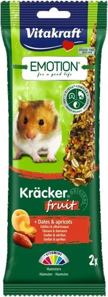 Vitakraft Emotion ovocná dvojitá tyčinka s datlí a meruňkami 2 ks