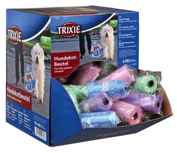 Trixie sáčok na zber psích exkrementov, farebný 1 kotúč (TRX22843)