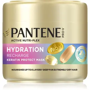 Pantene Pro-V Active Nutri Plex Hydration Recharge regeneračná a hydratačná maska na vlasy s keratínom 300 ml