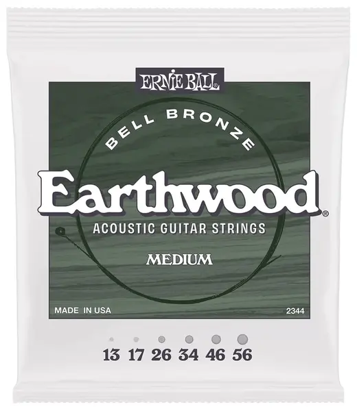 Ernie Ball Medium Earthwood Bell Bronze Acoustic 13-56