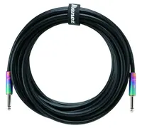 Ibanez GLIDELINE Series Instrument Cable 6,10 m 2 Straight Plugs, Blac