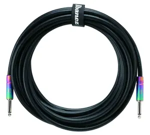Ibanez GLIDELINE Series Instrument Cable 6,10 m 2 Straight Plugs Black