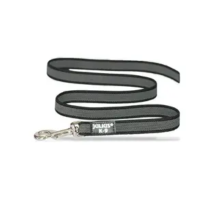 Julius-K9 pogumované vodítko, černé / 14 mm 2 m (218GM-S2)