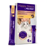 Happy Snack by FELIWAY - krémová kuřecí pamlsek pro kočky 6 ks (90g)