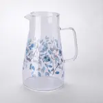 Skleněný džbán MODRÉ KVĚTY 1450 ml