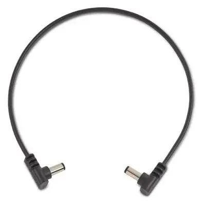 Rockboard Flat Power Cable - Black 30 cm / 11,81 angled/angled