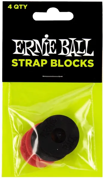 Ernie Ball Strap Blocks Red & Black