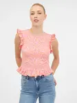 Pink women's T-shirt with short sleeves ORSAY - Women's