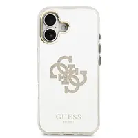 Zadní kryt Guess PC/TPU Mirror 4G Glitter Logo MagSafe pro Apple iPhone 17, zlatá
