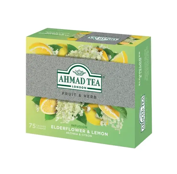 Ahmad Tea Elderflower & Lemon porcovaný čaj 75x1,8 g