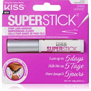 KISS Superstick Extended Wear lepidlo na umělé řasy Clear 4.8 g