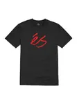 Es pánské tričko éS Scrip Mid Black | Černá | Velikost M | 100% bavlna