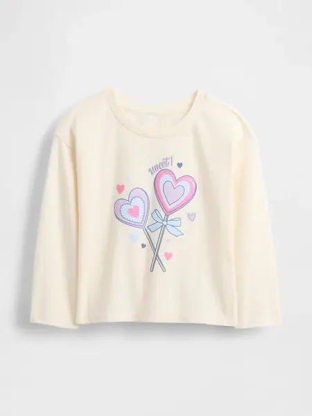 Dětské triko s dlouhým rukávem a potiskem