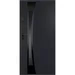 Vchodové dveře Asteria 90 P antracit černá inox/grafitová