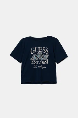Dětské tričko Guess tmavomodrá barva, J5YI19 K6YW4