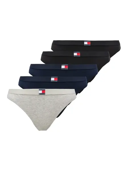 Tommy Hilfiger Underwear Tangá  námornícka modrá / sivá melírovaná / červená / čierna