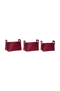 Hübsch  Sada úložných košíkov  Felt Basket 3-pak