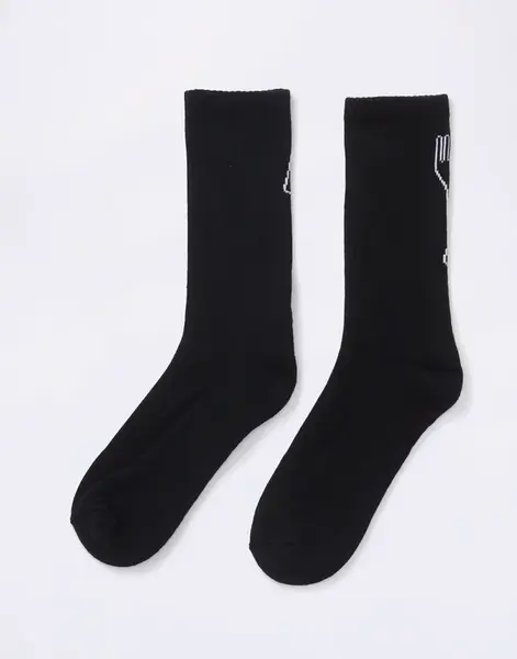 Service Works Knife & Fork Socks BLACK