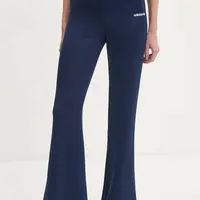 Tepláky adidas Originals FLARED PANTS tmavomodrá barva, s aplikací, JC7688