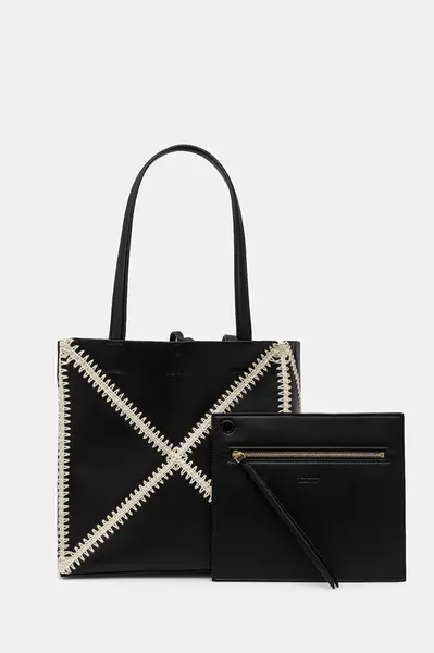 Kabelka Nanushka THEORIGAMITOTE černá barva, NW23CRBG02499