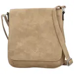 Stylová dámská koženková crossbody kabelka Haidi, béžová