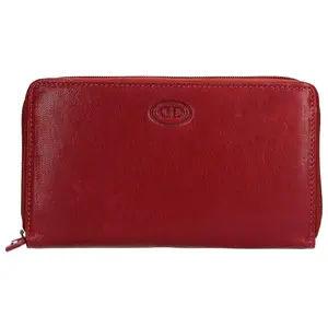 Dámská kožená peněženka DD Anekta Nikol - vínová