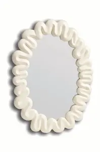 &k amsterdam  Nástěnné zrcadlo  Mirror Dribble White