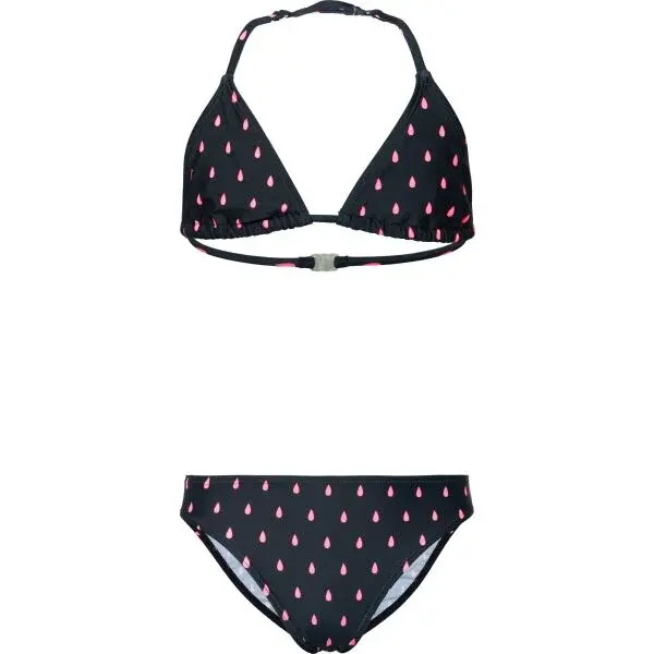 AQUOS AIKA Dievčenské dvojdielne plavky, čierna, veľkosť 140-146