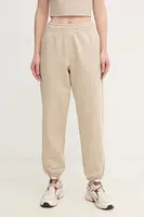 Tepláky Calvin Klein Jeans dámské, béžová barva, hladké, LV047B235G