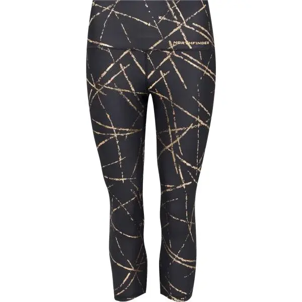 Northfinder MAGDALENA Dámske športové 7/8 legíny, čierna, veľkosť