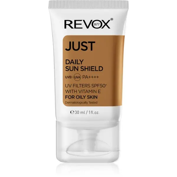 Revox B77 JUST Daily Sun Shield ochranný krém pro mastnou a smíšenou pleť SPF 50+ 30 ml