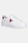 Kožené sneakers boty Guess DENESA12 bílá barva, FLJD12 LEA12