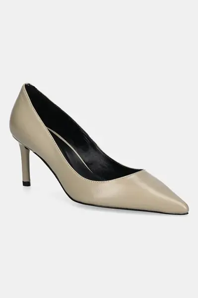 Kožené lodičky BOSS Gracey