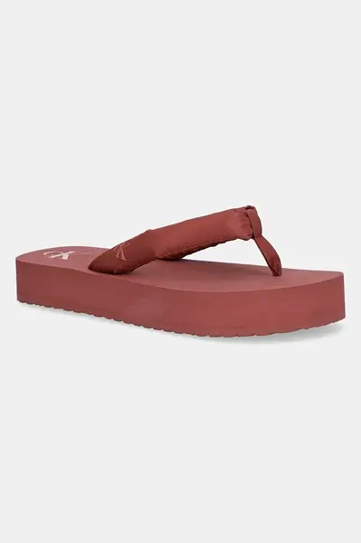 Žabky Calvin Klein Jeans BEACH SANDAL FLATFORM TTXR SATIN
