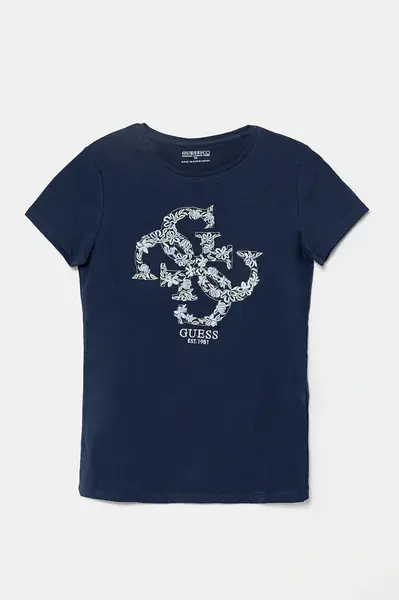Dětské tričko Guess tmavomodrá barva, J5GI02 K6YW4