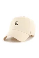 Bavlněná baseballová čepice 47 brand Dog Base Runner Icon béžová barva, hladká, XX-BSRIC1411GWS-NTJ