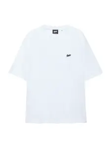 Pull&Bear Tričko 'STWD'  čierna / biela